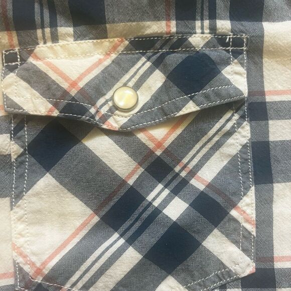 Mission Men’s Pearl Snap Short Sleeve Athletic Fit Button Down Size XXL Western - Picture 3 of 9